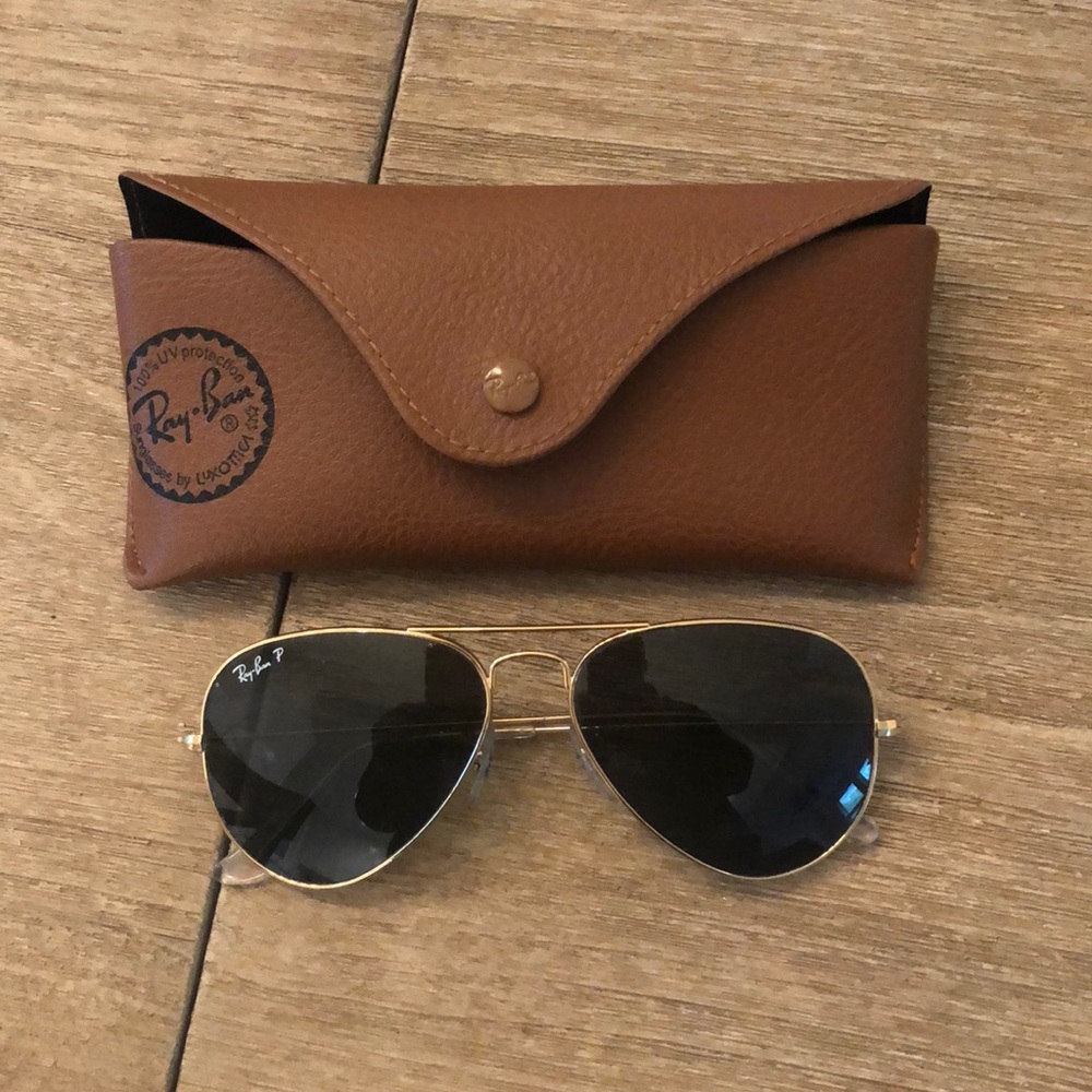 Boy’s polarized 55mm Ray Ban Aviators